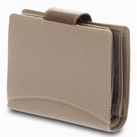  Dámska kožená peňaženka Giudi taupe-tmavohnedá