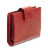  Dámska kožená peňaženka Giudi červená s komplexným remienkom