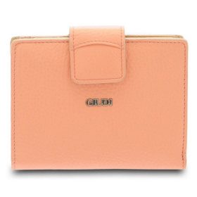    Dámska kožená peňaženka Giudi lososovej farby 13 x 11 cm