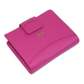    Dámska kožená peňaženka Giudi s komplexným remienkom, purpurová farba