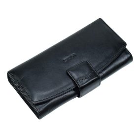  Čierna kožená dámska peňaženka Giudi