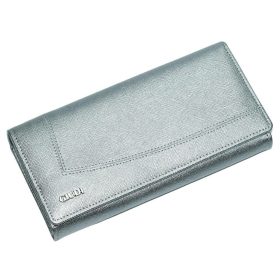  Dámska strieborná kožená peňaženka Giudi