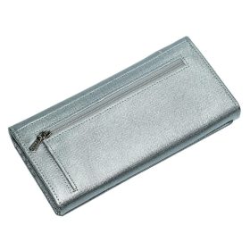  Dámska strieborná kožená peňaženka Giudi