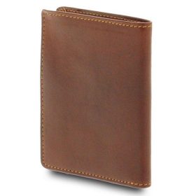    Giudi hnedá pánska kožená peňaženka Vacchetta, aktovka 10,2 x 8,2 cm