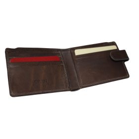    Pánska tmavohnedá kožená peňaženka Rialto 11,5 cm × 9 cm