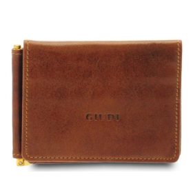    Ultratenká kožená peňaženka Giudi s klipom na peniaze, držiakom na bankovú kartu