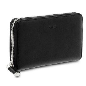    Kožená dámska peňaženka Giudi čierna vacchetta 19 x 10,5 cm