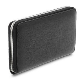  Čierna kožená peňaženka Giudi, dámska