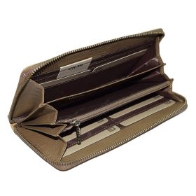  Dámska béžová kožená peňaženka Giudi 19 × 10,5 cm