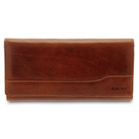    Dámska peňaženka Giudi veľká koňaková koža 19 × 10 cm