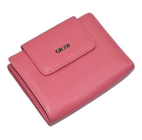  Dámska ružová kožená peňaženka Giudi cross strap