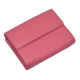  Dámska ružová kožená peňaženka Giudi cross strap