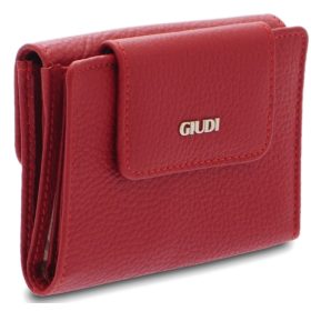  Dámska ružová kožená peňaženka Giudi cross strap