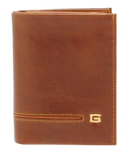  Čierna pánska stojaca kožená peňaženka Giudi Mendes 12,7 x 10 cm