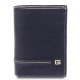  Giudi kombinovaná tmavomodro-šedá elegantná kožená pánska peňaženka 12,8 x 10 cm