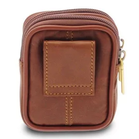  Malá kabelka na opasok Giudi z pravej kože 11 x 8,5 cm