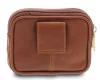  Kožená taška na opasok Giudi koňakovej farby 14 x 11 cm