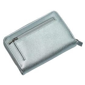    Giudi strieborná dámska kožená peňaženka so zapínaním