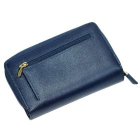  Dámska kožená peňaženka Giudi tmavomodrá s klipom