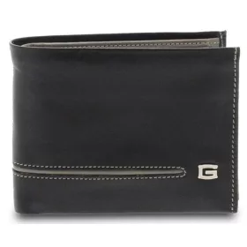    Čierno-šedá pánska kožená peňaženka Giudi Newcastle 12,2 x 9,5 cm