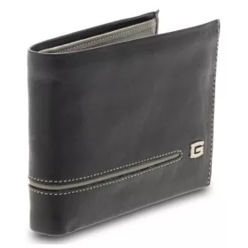    Čierno-šedá pánska kožená peňaženka Giudi Newcastle 12,2 x 9,5 cm