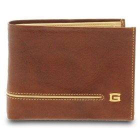    Giudi Newcastle hnedo-nugátová pánska kožená peňaženka 12,2 x 9,5 cm