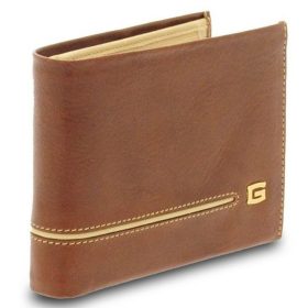    Giudi Newcastle hnedo-nugátová pánska kožená peňaženka 12,2 x 9,5 cm