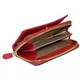  Malá červená kožená peňaženka Giudi