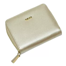  Malá zlatá kožená peňaženka Giudi