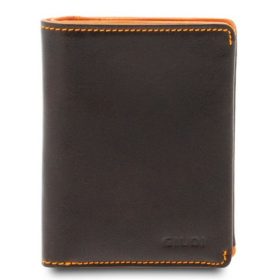    Kožená peňaženka Giudi Halifax tmavohnedo-oranžová 12,6 x 9,5 cm