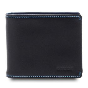    Giudi Halifax čierno-námornícka kožená dolárová peňaženka 10,4 x 9 cm