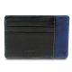  Giudi čierno-modré pánske kožené puzdro na karty, peňaženka 12,5 x 8,5 cm