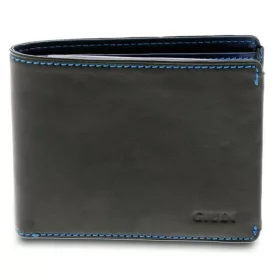    Čierno-modrá kožená peňaženka Giudi Halifax 12 x 9,5 cm