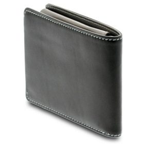    Čierno-šedá kožená peňaženka Giudi Halifax 12 x 9,5 cm