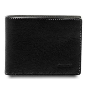    Giudi čierno-sivé pánske kožené puzdro na karty, peňaženka 11 x 8,5 cm