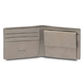    Giudi čierno-sivé pánske kožené puzdro na karty, peňaženka 11 x 8,5 cm