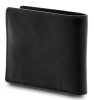  Giudi čierny pánsky kožený držiak na karty, peňaženka 11 x 8,5 cm