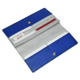    Dámska kožená peňaženka Giudi modro-šedá, aktovka 19 × 10,5 cm