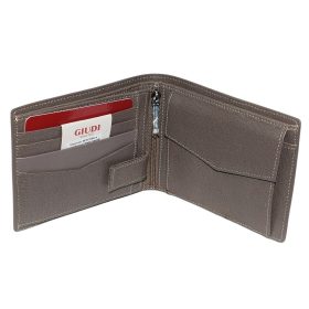  Hnedá pánska kožená peňaženka Giudi 12,5 × 9,5 cm