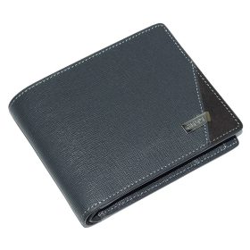  Kožená pánska peňaženka Giudi sivá 11 × 9 cm