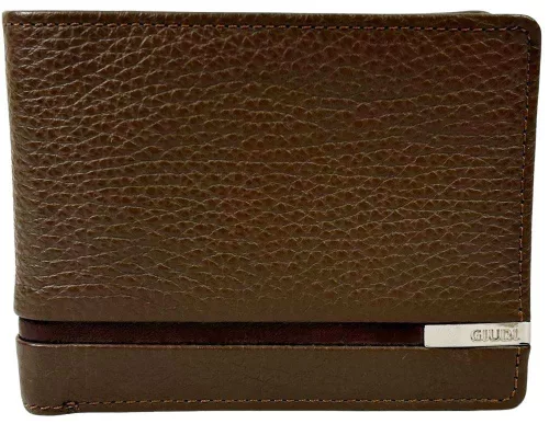  Giudi Mendes tmavohnedá pánska kožená peňaženka 11,5 x 9 cm