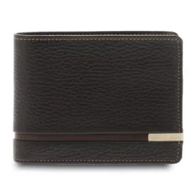    Giudi Mendes tmavohnedá pánska kožená peňaženka 11,5 x 9 cm