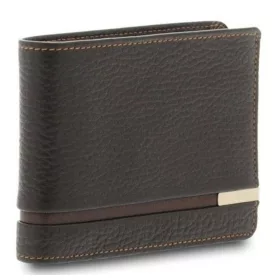    Giudi Mendes tmavohnedá pánska kožená peňaženka 11,5 x 9 cm
