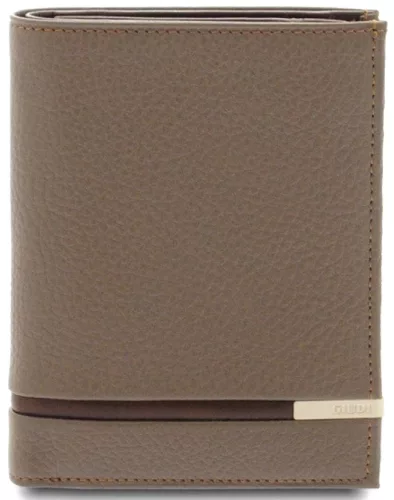  Čierna pánska stojaca kožená peňaženka Giudi Mendes 12,7 x 10 cm