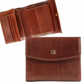    Dámska kožená peňaženka Giudi vacchetta hnedá 13 x 10,5 cm