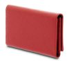 Giudi veľká červená dámska kožená peňaženka, aktovka 20 x 11,5 cm