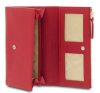  Giudi veľká červená dámska kožená peňaženka, aktovka 20 x 11,5 cm