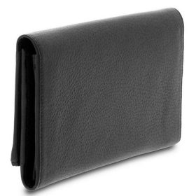    Giudi veľká čierna dámska kožená peňaženka, aktovka 20 x 11,5 cm