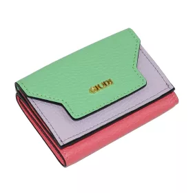    Giudi tricolor horizontálna kožená peňaženka 10 × 7,5 cm