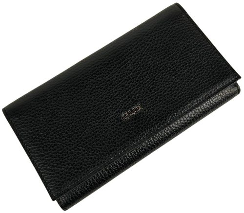  Giudi veľká čierna dámska kožená peňaženka, aktovka 20 x 11,5 cm